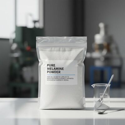 Powder Pure Melamine Powder Insoluble In Water Applied In Manufacturing Durable Laminates Adhesives And Composite Resins