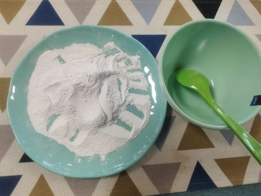 700-1000kg / M3 ผงเมลามีนบริสุทธิ์ C3H6N6 25 กก. / ถุง Package