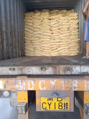 700-1000kg / M3 ผงเมลามีนบริสุทธิ์ C3H6N6 25 กก. / ถุง Package