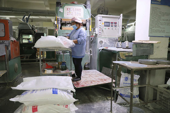 เครื่องใช้บนโต๊ะอาหารทำผงเมลามีนขึ้นรูปสารประกอบฟอร์มาลดีไฮด์ปลอดสารพิษ