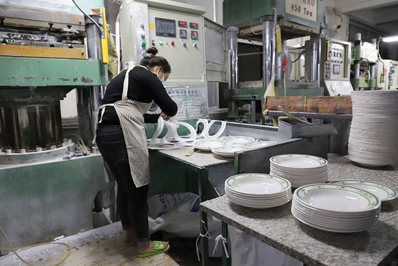 ผงเคลือบเมลามีนสีขาวปลอดสารพิษ 100% 10 กก. / ถุงสำหรับอาหารเย็นเมลามีน