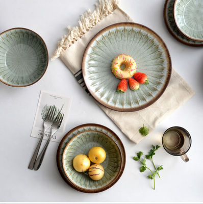 จานและถ้วยปาร์ตี้ 12pc Melamine เครื่องอาหารเย็นชุด Iso