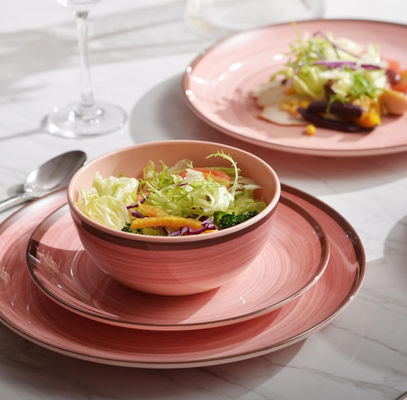 12 ชิ้น Melamine อาหารเย็นชุดจานและกระปุกสําหรับ 4 คน