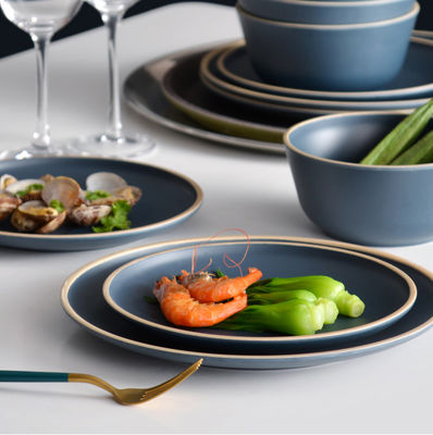 Gufaith 12 ชิ้น Melamine Outdoor Plates ชุดที่ทันสมัย