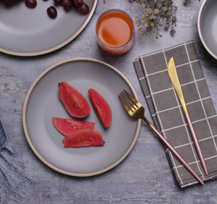 Gufaith 4 Melamine เครื่องอาหารเย็นชุดจานและจาน 12 ชิ้น