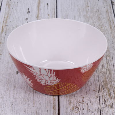 3PCS ชุดเครื่องรับประทานอาหาร Melamine สีแดง สําหรับการตั้งแคมป์