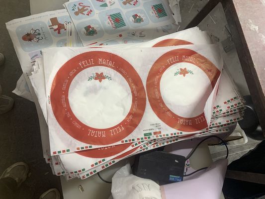 กระดาษ Melamine Decal ที่กําหนดเอง สําหรับเครื่องใช้โต๊ะที่มีรูปร่างต่าง ๆ