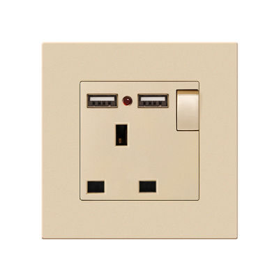 แผ่นเปลี่ยนไฟชาร์จเมลาไมน์ 13A 16A USB Type C Multi Hole Socket