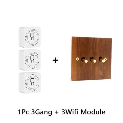 ผ้าคลุมไม้แข็ง Toggle แผนการสลับแสง ทองแดง Home Wall Switch 86 ประเภท