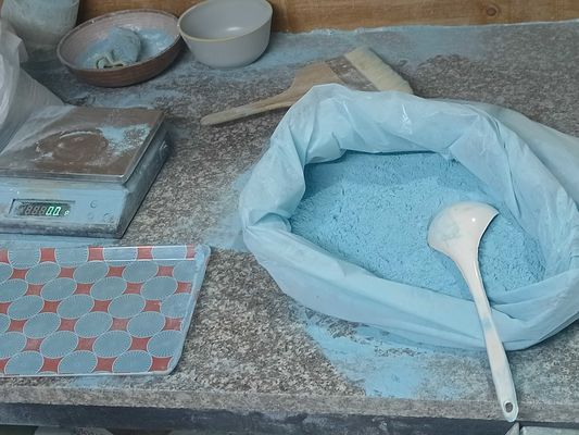 990,8% สีฟ้า Melamine พาวเดอร์การพิมพ์สําหรับ Melamine เครื่องครัว