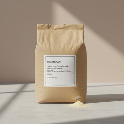 SHUANGYAN ผสมสับสนธิของ Urea Formaldehyde สีเหลือง สับสนธิของ Melamine 100% ใช้กับแผ่น 20KGS / กระเป๋ากระดาษครัฟท์